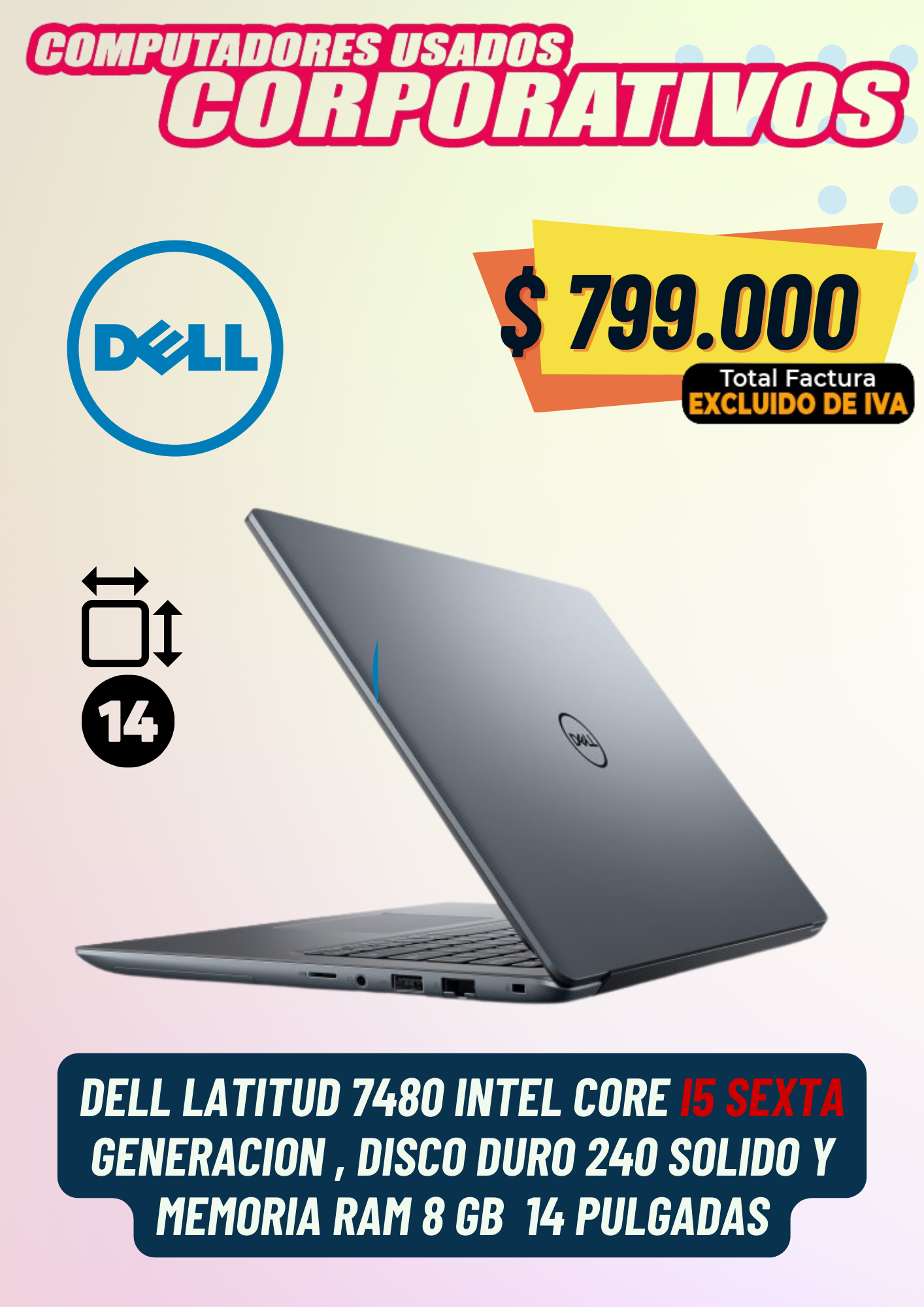 Dell 7480 Intel® Core™i5